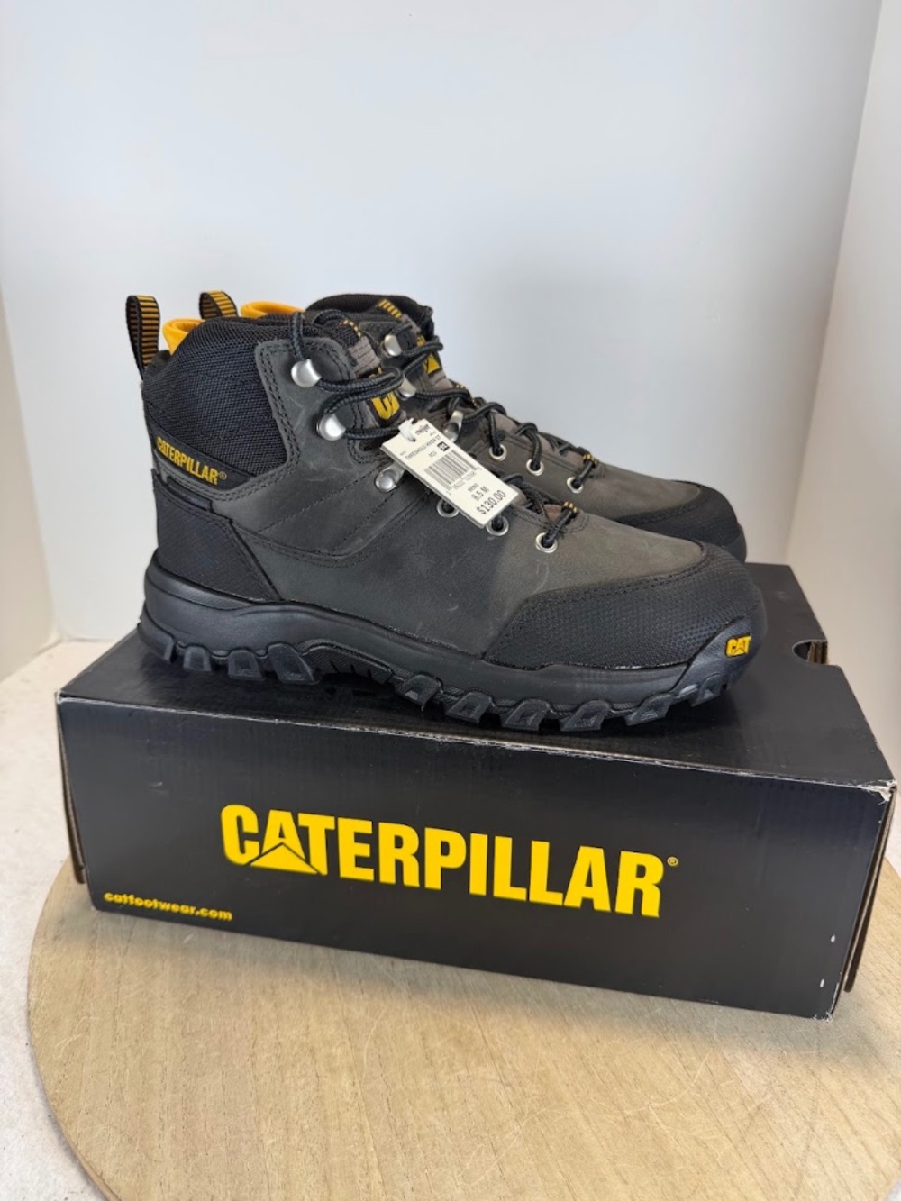 CAT Threshold Rebound Hiker Steel Toe Waterproof Work Boots Men’s 8.5 M NIB
